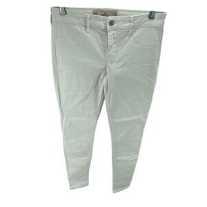 Hollister Women's Stretch Denim Casual Super Skinny Jeans White Size 27x31